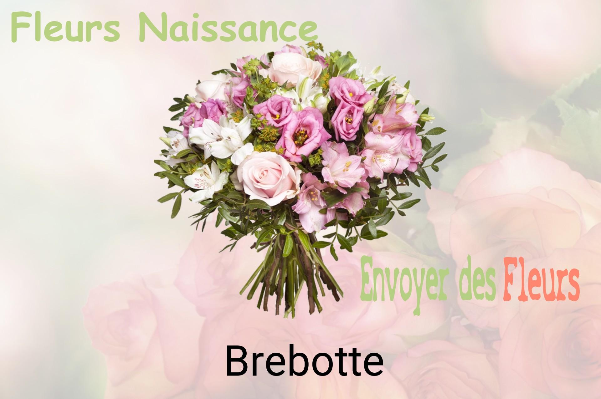 Bouquet de fleurs de naissance livré à Brebotte
